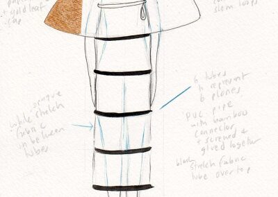 mushroom costume sketch