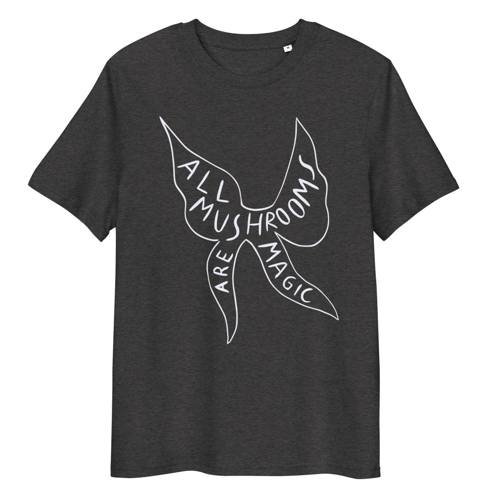 All Mushrooms Are Magic – Dark Heather Grey